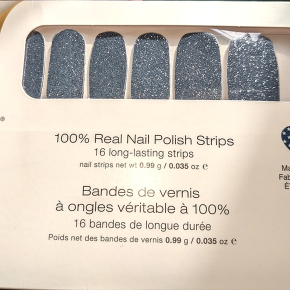 Last chance! COLOR STREET Moon River Nail Polish Strips Silver Glitter - Picture 6 of 8